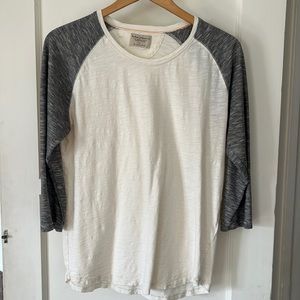 Nudie Jeans Co 3/4 length sleeve organic cotton shirt